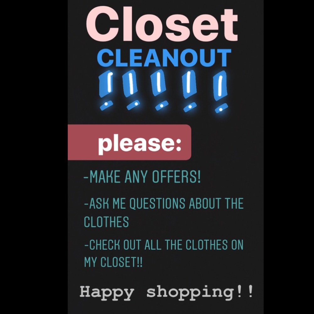 CLOSET CLEAN-OUT!!!
